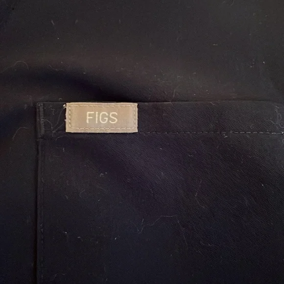 Navy Blue Figs Scrub Top - Picture 2 of 3